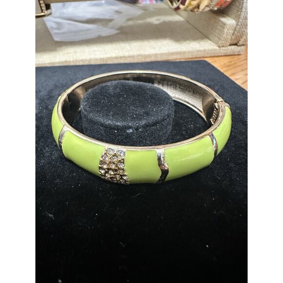 Sequin Nordstrom Multicolor Gold Tone Statement Enamel Bangle Bracelet # 36 - Picture 2 of 3